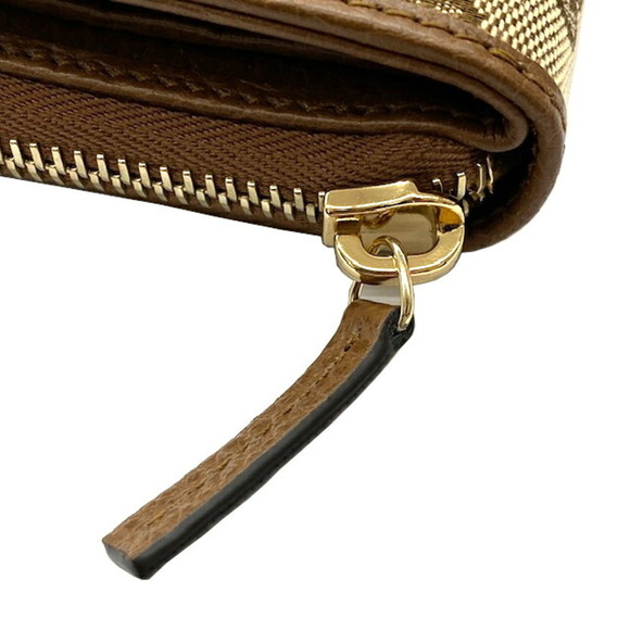 GUCCI Gucci Bifold Wallet GG Canvas Brown 346056 Outlet Women's Men's - Picture 8 of 15